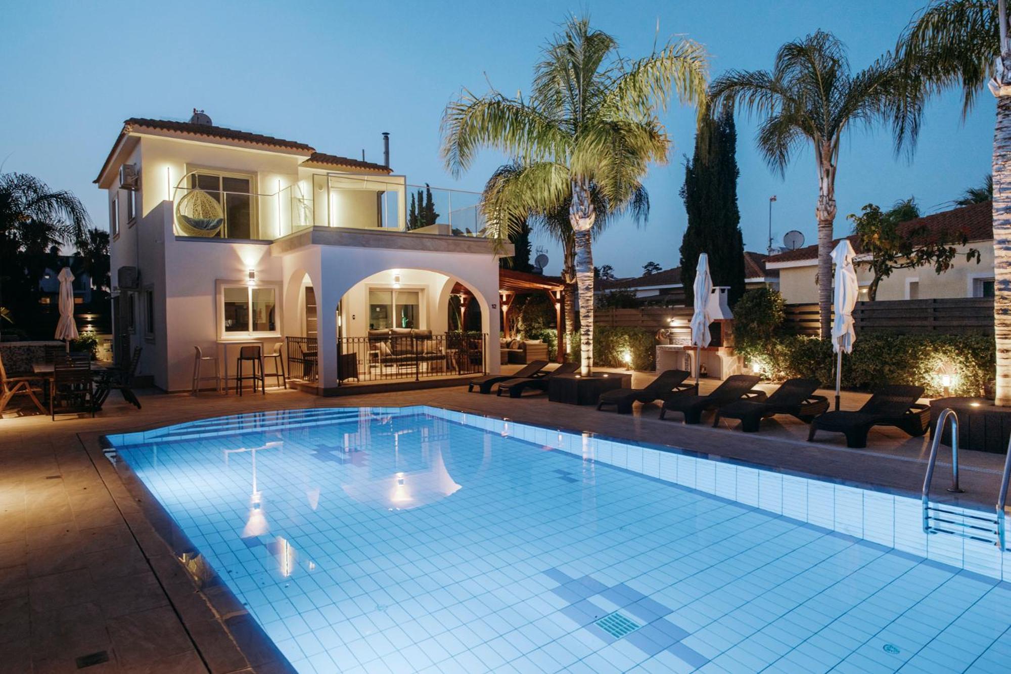 Sunset Villa Private Complex Heated Pool ไอยานาปา ภายนอก รูปภาพ